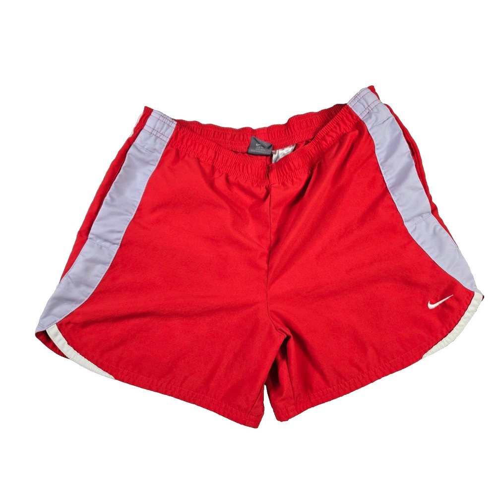 Vintage Nike Running Shorts Womens Size Small Red White Workout Retro Gym VTG